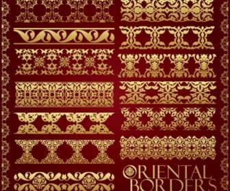Ornate Traditional Patterns Border Vector