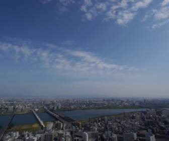 大阪天空澱川河