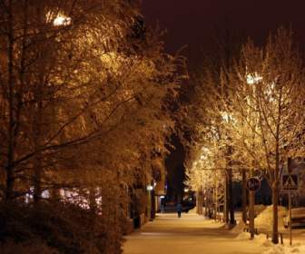 Oulu Finnland Nacht