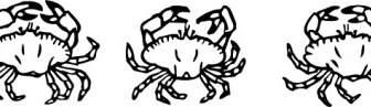 Outline Crabs Clip Art