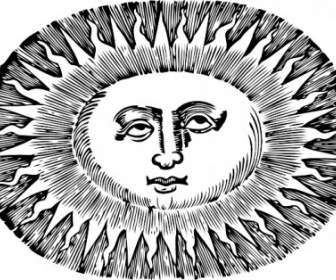 楕円形の太陽のクリップアート
