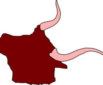 Ox đầu Với Sừng Clip Nghệ Thuật