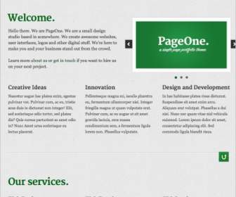 Pageone Template