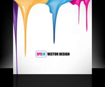 Paint Drip Marks Background Vector