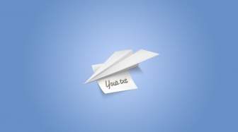 Paper Airplane With A Note