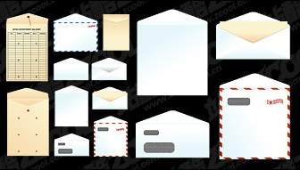 Paper Bags Envelopes Vector Material