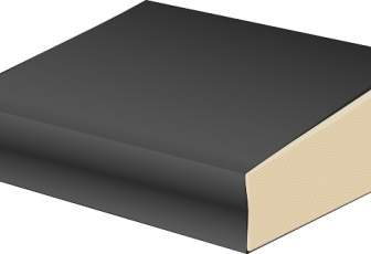 كتاب ورقي غلاف الكتاب الأسود قصاصة فنية