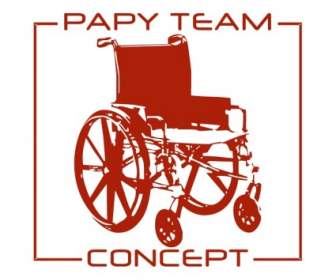 Concept D'équipe Papy