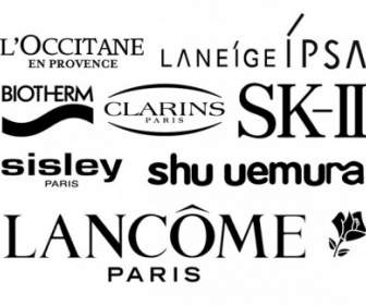 常見的化妝品 Logo 向量的一部分