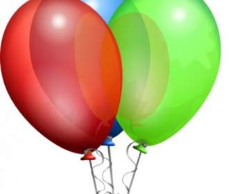Party Helium Balloons Clip Art