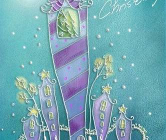 Pastels Handpainted Christmas Illustrator Psd Layered