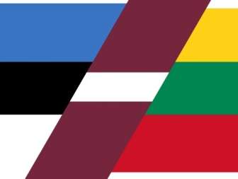 Bandiera Patchwork Di ClipArt Paesi Baltici