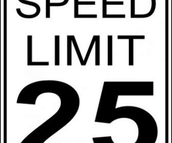 Paulprogrammer Ca Speed Limit Roadsign Clip Art