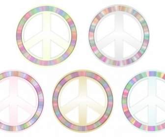 Frieden Symbol Pastelle