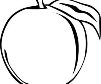 Peach Apple Clip Art