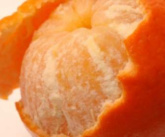 Pelar La Piel De La Imagen De Alta Definición De Naranja