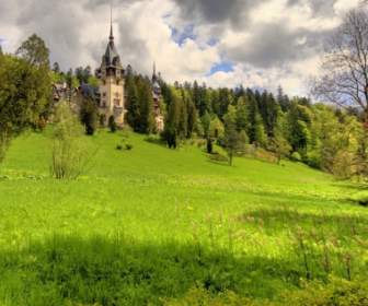 Peles Lâu đài Hình Nền Thế Giới Romania