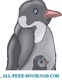 Pingüino Y Chick