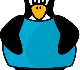 Pinguin Mit Einem Shirt-ClipArt