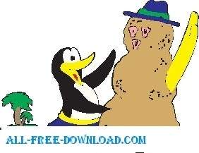 Pingouin Avec Sandman
