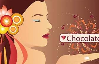Menschen Schokolade Kreis Gesicht Blumenmädchen Hand Lippen Windung
