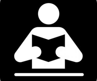 Person Reading Book Clip Art