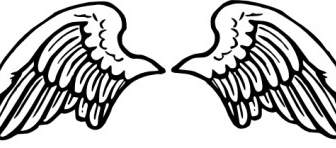 Peterm 天使の羽をクリップアートします。