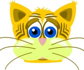 Peterm Triste Gato Tigre Clip Art