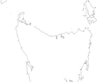 Peterwilson Tasmania Viewed From Space Very High Resolution Clip Art