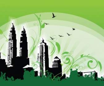 Petronas Twin Towers Ilustrasi