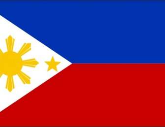 フィリピンの旗をクリップアートします。
