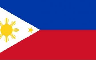 フィリピンの旗をクリップアートします。