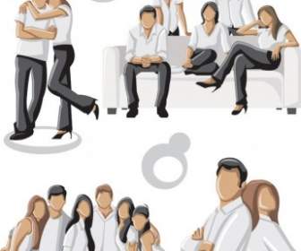 Photo Of Young Men And Women Vector