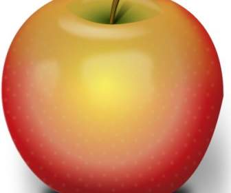 Photorealistic Red Apple Clip Art