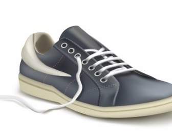 Фотореалистичная векторные иллюстрации спорта обуви кроссовки