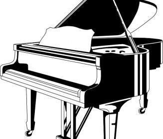 Klavier Schwarz Weiß