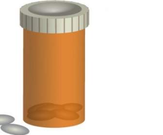 Pill Bottle Vector