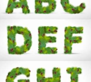 Pine Form Letters Vector