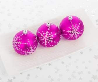 Pink Bauble Decorations