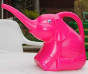 Pink Elephant Watering Can