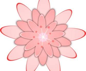 ピンクの花クリップ アート