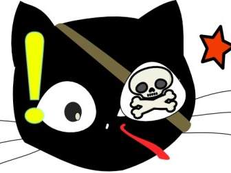 Pirate Cat Clip Art