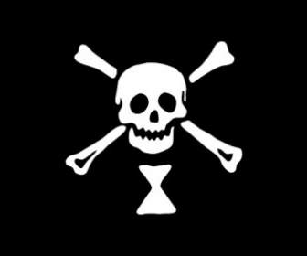 海賊旗をクリップアートします。