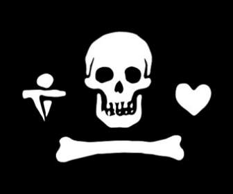 Pirata Bandera Stede Bonnet Clip Art