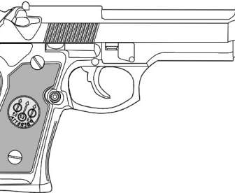Pistol Outline Clip Art