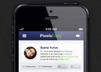 Pixelsdaily Iphone App Interface Psd Amp Css