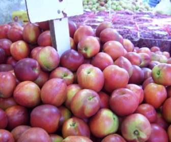 Plums In Market Stall