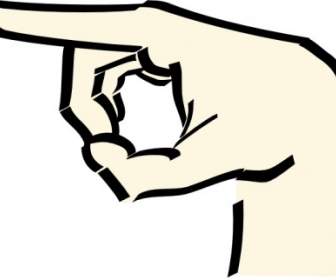 Pointing Hand Clip Art