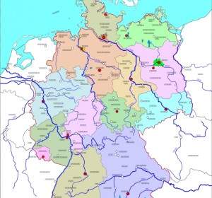Politische Karte Von Deutschland