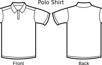 Polo Shirt Template Clip Art